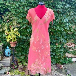 Y2K CDC Patchwork Midi Dress